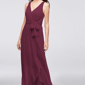David’s Bridal Chiffon Bridesmaid Dress!